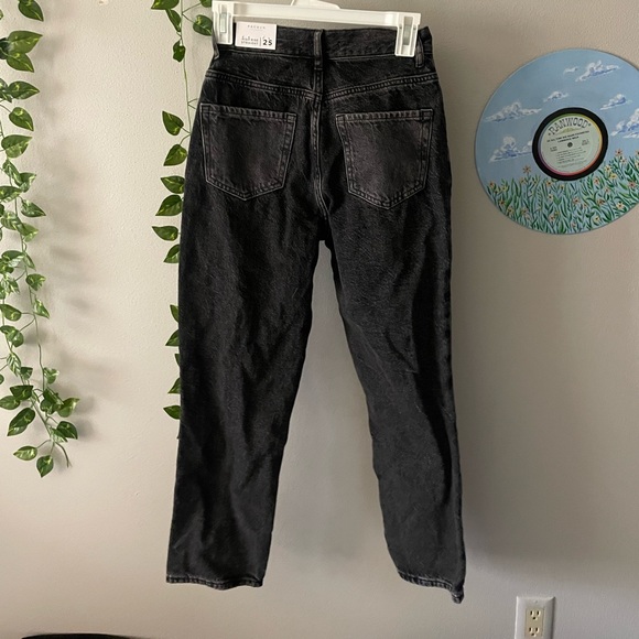 NWT Pacsun High Rise Straight Black Puzzle Jeans - Picture 2 of 3